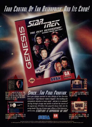 Star Trek: The Next Generation - Future's Past Magazine Advertisement GamePro (International Data Group, United States), Issue 58 (May 1994)