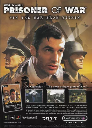 Prisoner of War: World War II Magazine Advertisement