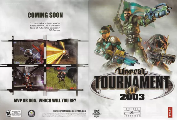 Unreal Tournament 2003 Magazine Advertisement
