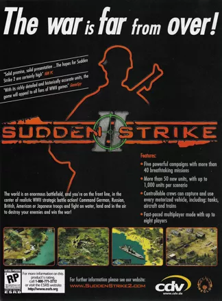 Sudden Strike II Magazine Advertisement