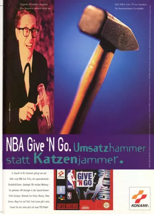 NBA Give 'n Go Magazine Advertisement