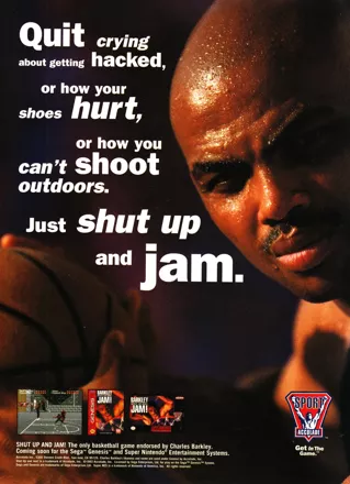 Barkley: Shut Up and Jam! Magazine Advertisement GamePro (International Data Group, United States), Issue 60 (July 1994)