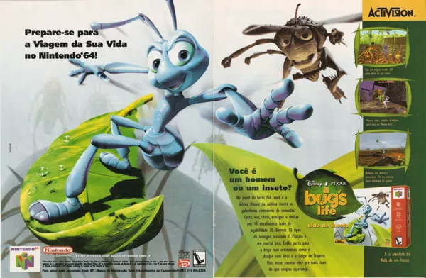 Disney•Pixar A Bug's Life Magazine Advertisement pp. 30-31