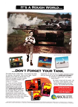 Garry Kitchen's Super Battletank: War in the Gulf Magazine Advertisement GamePro (International Data Group, United States), Issue 60 (July 1994)