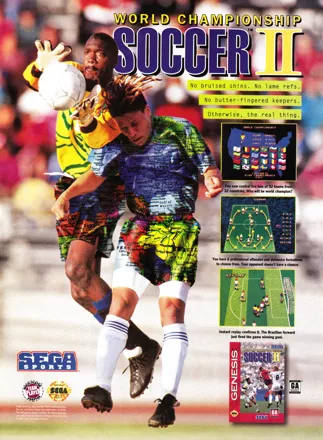 World Championship Soccer II Magazine Advertisement GamePro (International Data Group, United States), Issue 60 (July 1994)