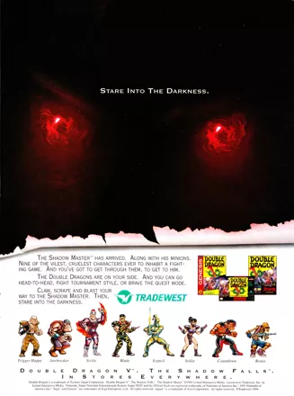Double Dragon V: The Shadow Falls Magazine Advertisement GamePro (International Data Group, United States), Issue 62 (September 1994)