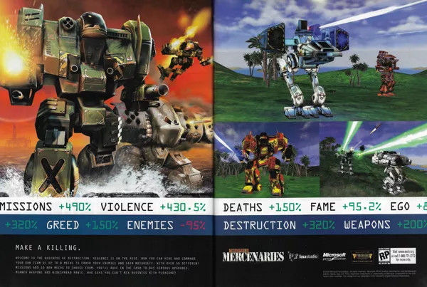 MechWarrior 4: Mercenaries Magazine Advertisement