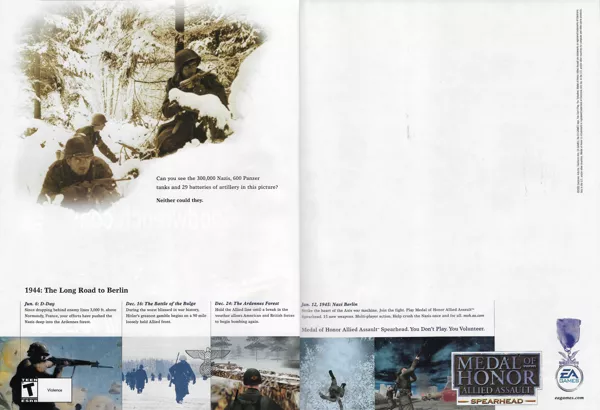 Medal of Honor: Allied Assault - Spearhead Magazine Advertisement