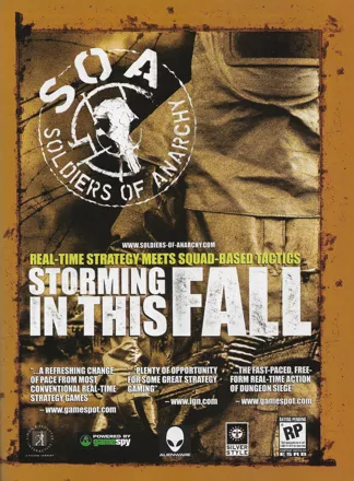Soldiers of Anarchy Magazine Advertisement