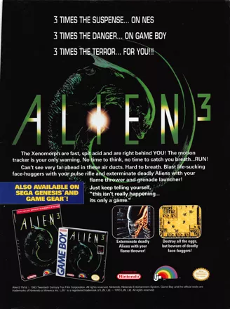 Alien³ Magazine Advertisement
