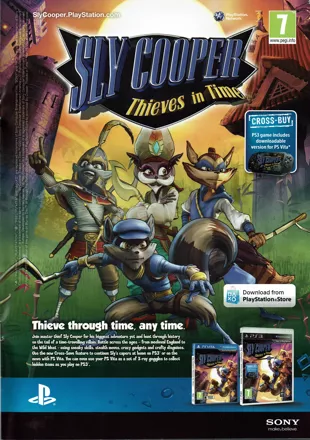 Sly Cooper: Thieves in Time Magazine Advertisement