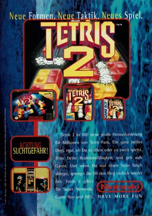 Tetris 2 Magazine Advertisement