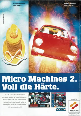 Micro Machines 2: Turbo Tournament Magazine Advertisement