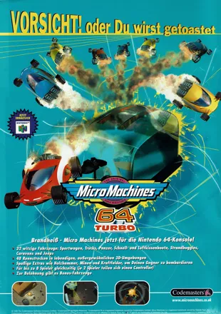 Micro Machines 64 Turbo Magazine Advertisement