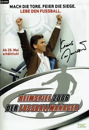 Heimspiel 2006: Der Fußballmanager Magazine Advertisement