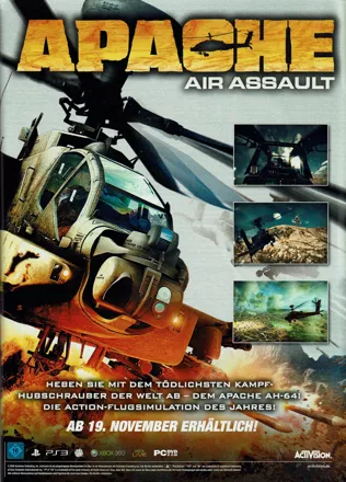 Apache Air Assault Magazine Advertisement