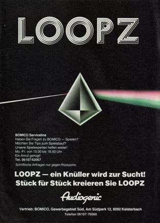 Loopz Magazine Advertisement