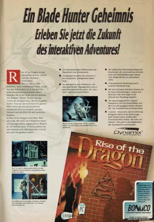Rise of the Dragon Magazine Advertisement
