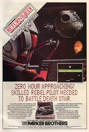 Star Wars: Return of the Jedi - Death Star Battle Magazine Advertisement Inside back cover