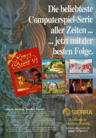 King's Quest VI: Heir Today, Gone Tomorrow Magazine Advertisement