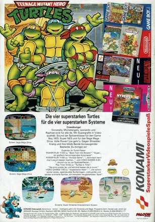 Teenage Mutant Ninja Turtles: Turtles in Time Magazine Advertisement