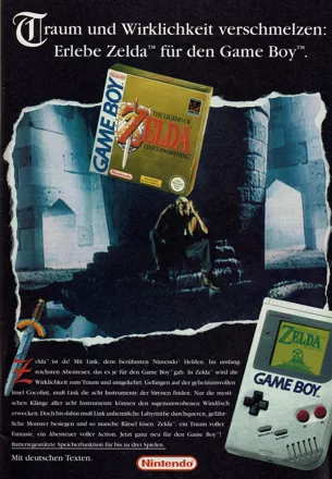 The Legend of Zelda: Link's Awakening Magazine Advertisement