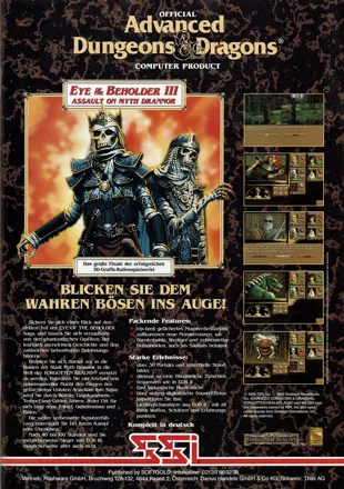 Eye of the Beholder III: Assault on Myth Drannor Magazine Advertisement
