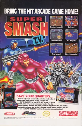 Smash T.V. Magazine Advertisement Back Cover