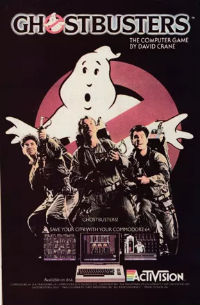 Ghostbusters Magazine Advertisement Back cover