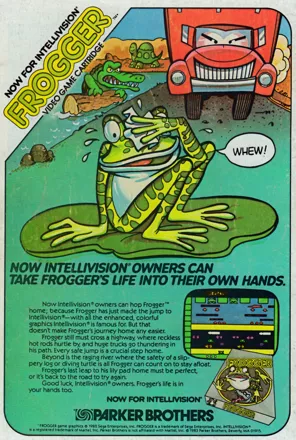 Frogger Magazine Advertisement Back cover