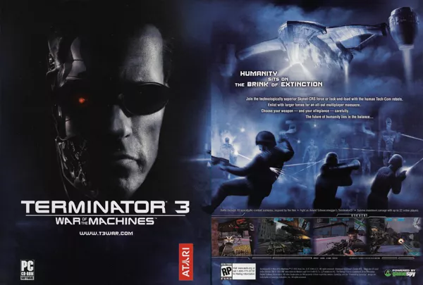 Terminator 3: War of the Machines Magazine Advertisement