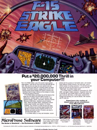 F-15 Strike Eagle Magazine Advertisement