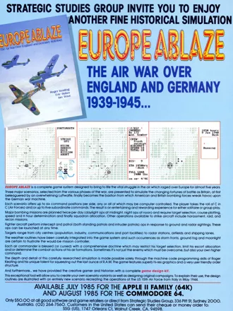 Europe Ablaze Magazine Advertisement