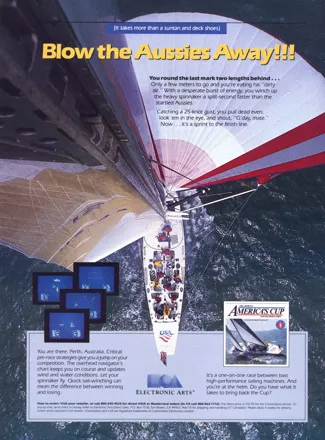 The Official America's Cup Sailing Simulation Magazine Advertisement