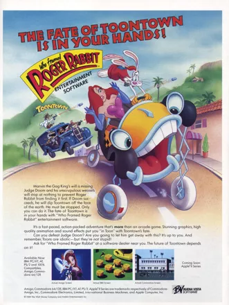 Who Framed Roger Rabbit Magazine Advertisement