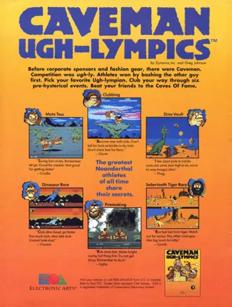 Caveman Ugh-Lympics Magazine Advertisement