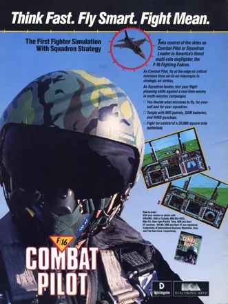 F-16 Combat Pilot Magazine Advertisement