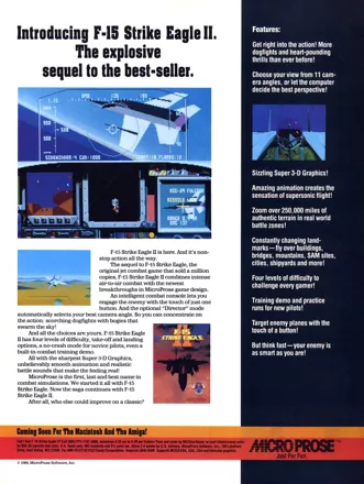 F-15 Strike Eagle II Magazine Advertisement