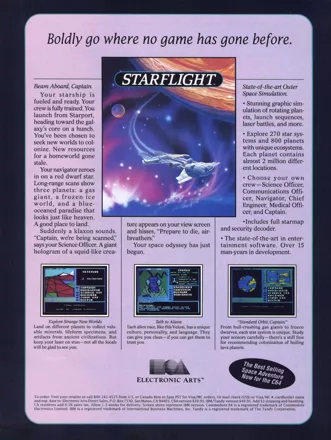Starflight Magazine Advertisement