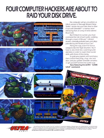 Teenage Mutant Ninja Turtles Magazine Advertisement