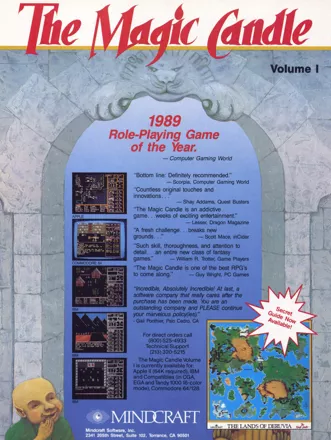 The Magic Candle: Volume 1 Magazine Advertisement