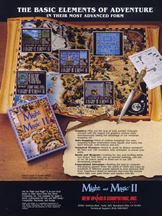 Might and Magic II: Gates to Another World Magazine Advertisement
