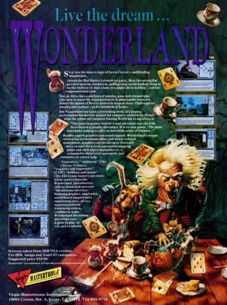 Wonderland Magazine Advertisement