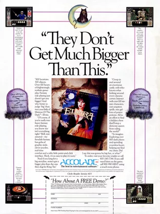Elvira Magazine Advertisement