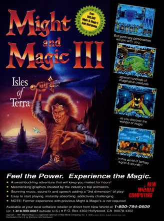 Might and Magic III: Isles of Terra Magazine Advertisement