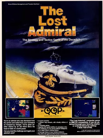 The Lost Admiral Magazine Advertisement