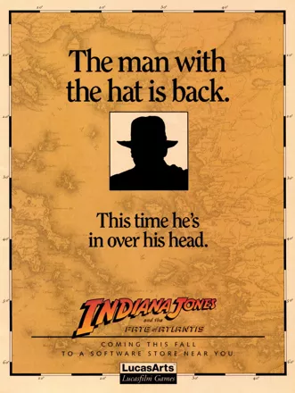 Indiana Jones and the Fate of Atlantis Magazine Advertisement