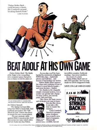 Patton Strikes Back: The Battle of the Bulge Magazine Advertisement
