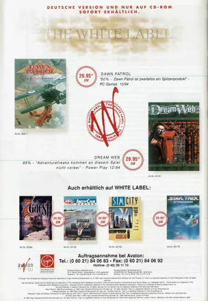 DreamWeb Magazine Advertisement
