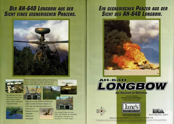 Jane's Combat Simulations: AH-64D Longbow Magazine Advertisement